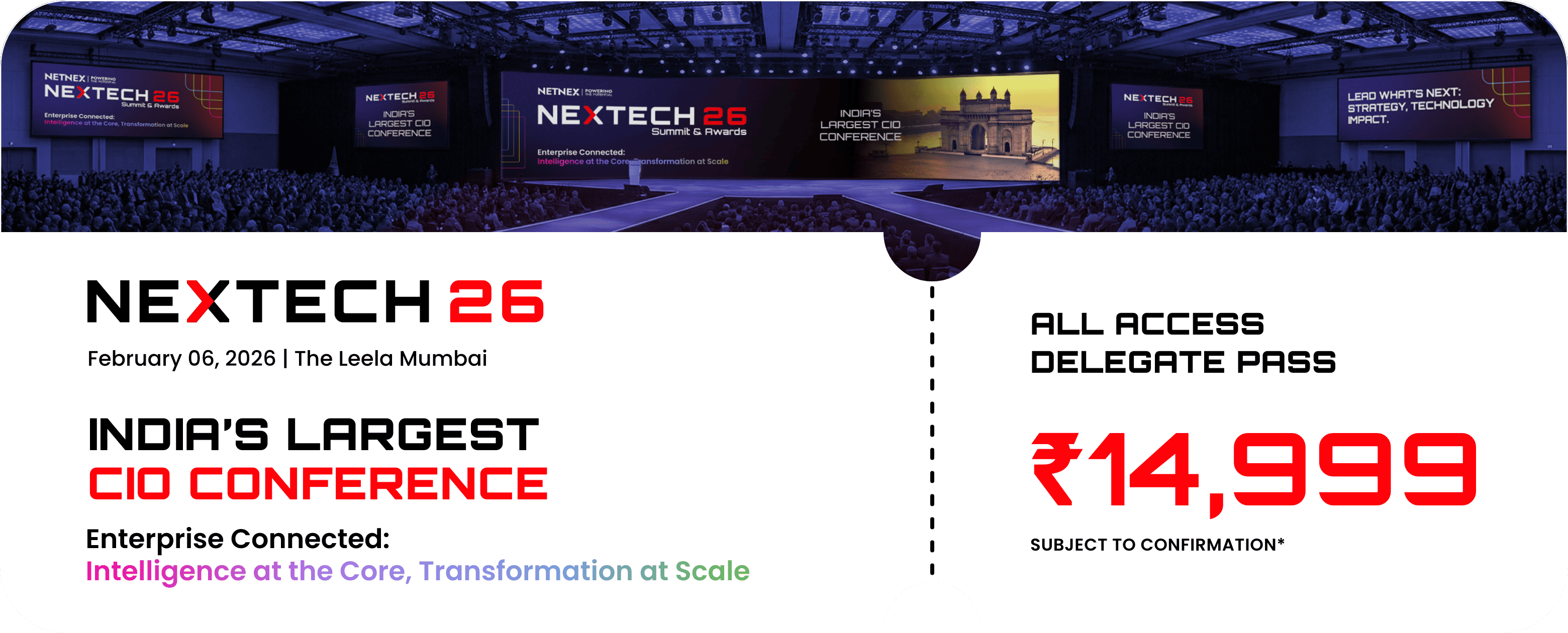 Get your ticket for india's largest CIO Conference